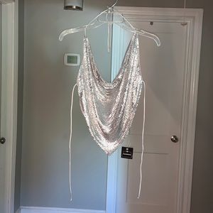 Disco chain mail women’s top